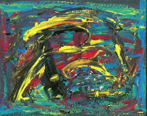 RTS - NO.45, by Zammerly, Circa 2004, painted in Dubai, UAE. Gouache on special paper, 12 in. x 10 in.. Original Price $10,000.00.
-----------
For Sale here is a Giclee Print (unsigned and unnumbered), 20 in. X 24 in., Free Shipping to selected countries!